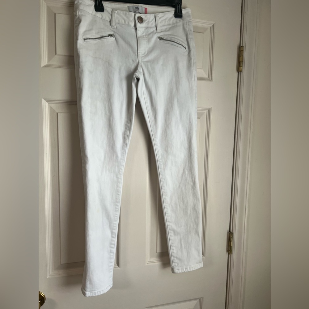 Cabi white jeans size 6